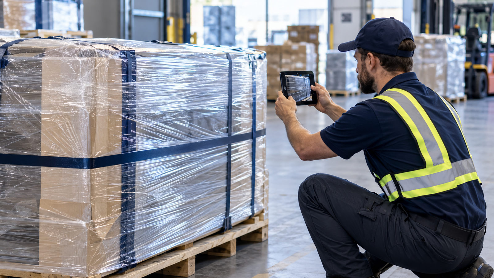 Illustrative cargo insurance scene